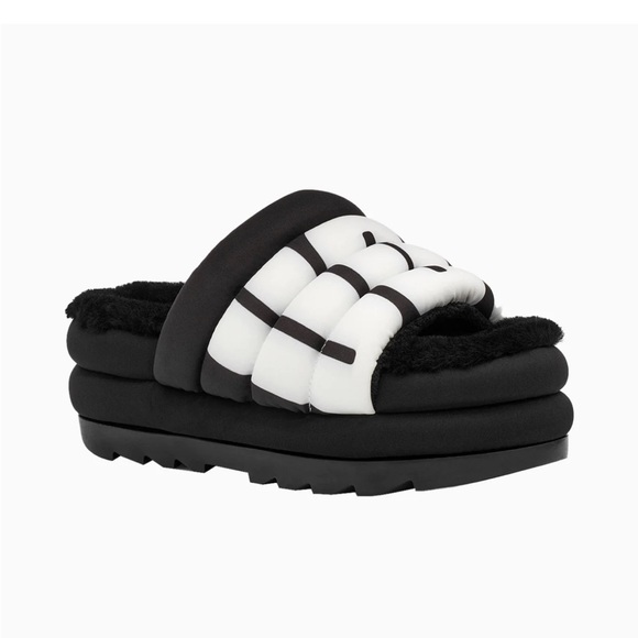 UGG Shoes - UGG Black and White Women's Slippers